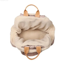 WarmWag Luxury Travel Companion: Portable Velvet Pet Handbag