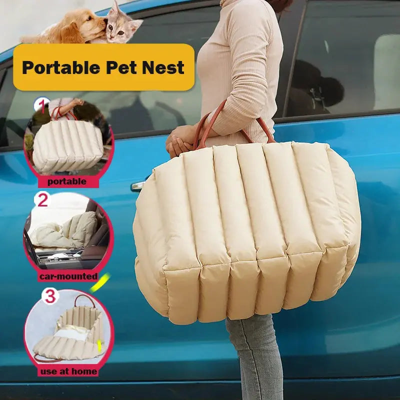 Nonslip Pet Car Seat: Safe Booster Bag