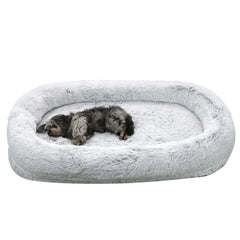 Luxury Washable Human Dog Bed - Warm Fur Kennel Mat