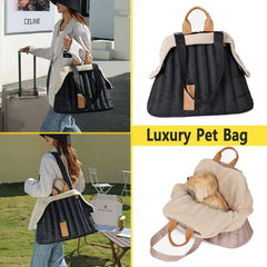 WarmWag Luxury Travel Companion: Portable Velvet Pet Handbag